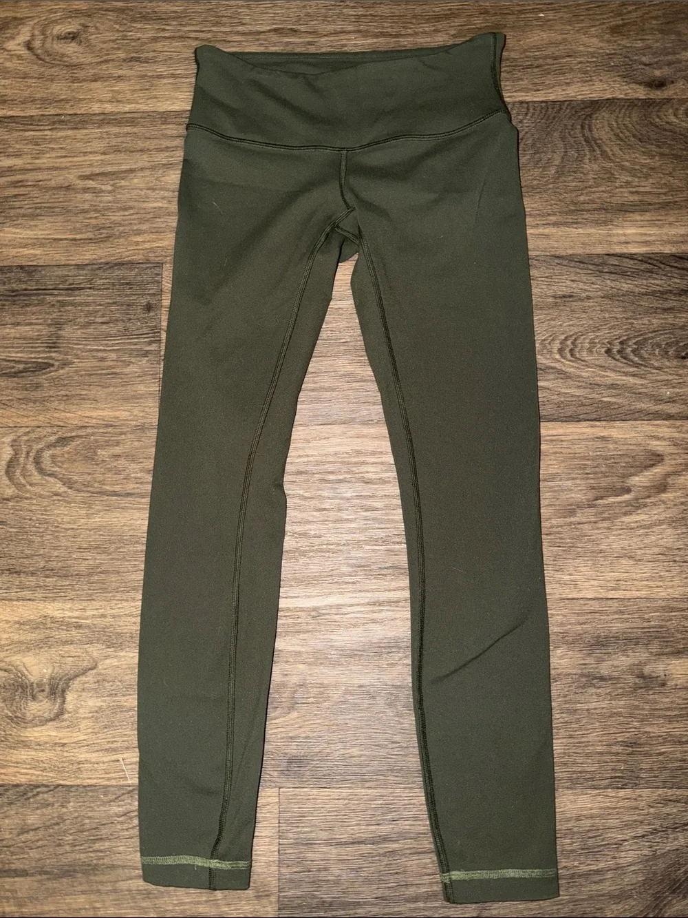 Lululemon Wunder Under Low-Rise Legging Tight Full-On Luon Size 4 Dark Olive